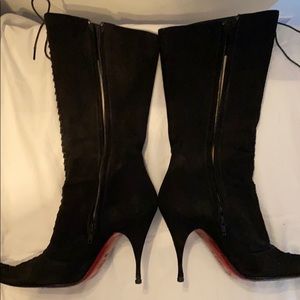Vintage Christian Louboutin sexy tie up boots
